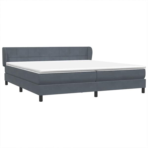 vidaXL Box Spring &Kappa;&rho;&epsilon;&beta;ά&tau;&iota; &mu;&epsilon; &sigma;&tau;&rho;ώ&mu;&alpha;&tau;&alpha; &Sigma;&kappa;&omicron;ύ&rho;&omicron; &gamma;&kappa;&rho;&iota; 180x210 cm Velvet