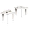 vidaXL Τραπεζάκι σαλονιού 2 pcs Λευκό 47.5 x 47.5 x 27 εκ.