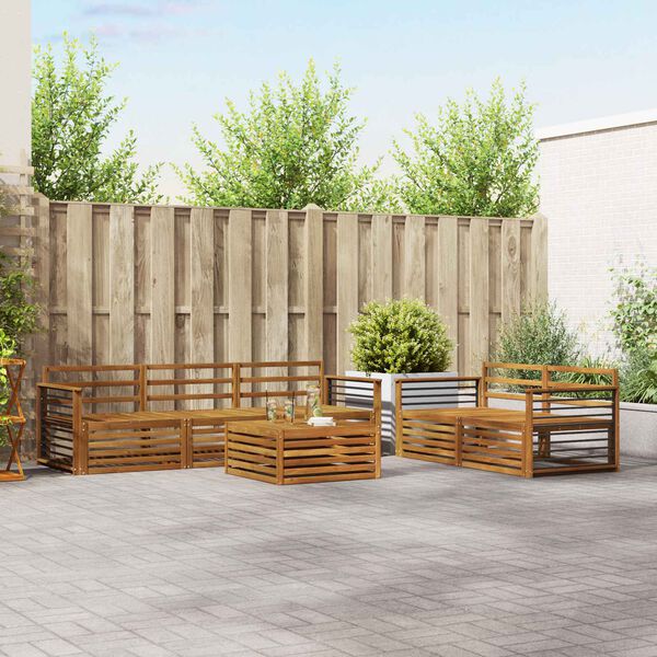 vidaXL &Sigma;&epsilon;&iota;&rho;ά &Kappa;&alpha;&nu;&alpha;&pi;έ &Epsilon;&xi;&omega;&tau;&epsilon;&rho;&iota;&kappa;&omicron;ύ 6 pcs &Phi;&upsilon;&sigma;&iota;&kappa;ό