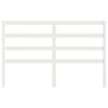 vidaXL Κεφαλάρι Κρεβατιού Λευκό 126 x 4 x 100 εκ. Μασίφ Ξύλο Πεύκου