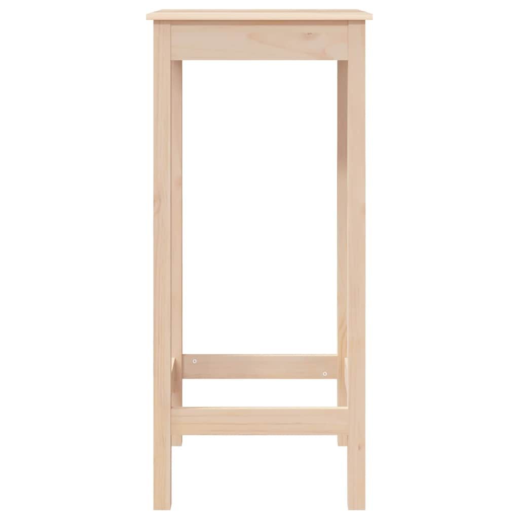 vidaXL Τραπέζι Μπαρ 50 x 50 x 110 εκ. από Μασίφ Ξύλο Πεύκου