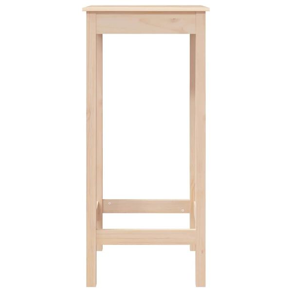 vidaXL Τραπέζι Μπαρ 50 x 50 x 110 εκ. από Μασίφ Ξύλο Πεύκου