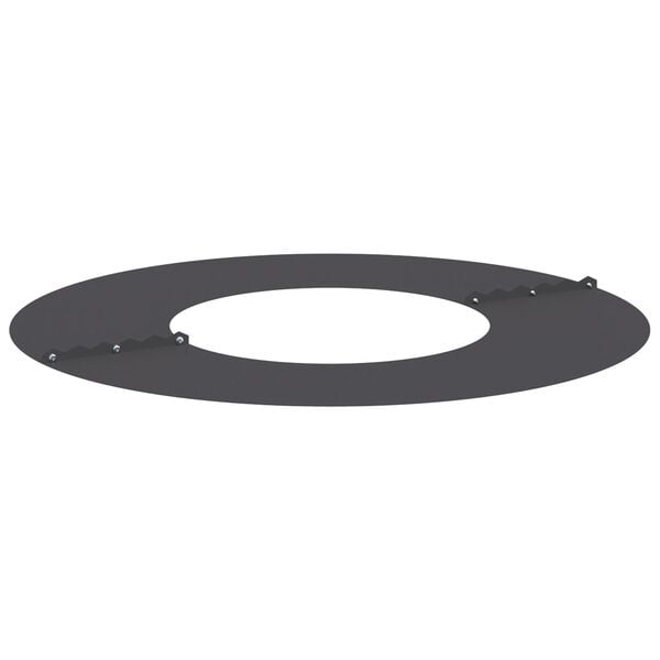 vidaXL Φλατ Δαχτυλίδια Δέντρων 5 pcs Μαύρο Ø30 / 60 εκ. Ατσάλι
