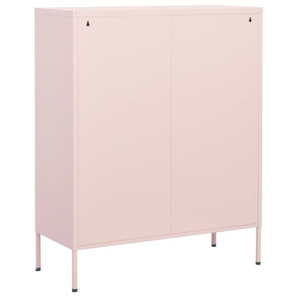 vidaXL Ντουλάπι Αποθήκευσης Ροζ 80 x 35 x 101,5 εκ. Ατσάλινο