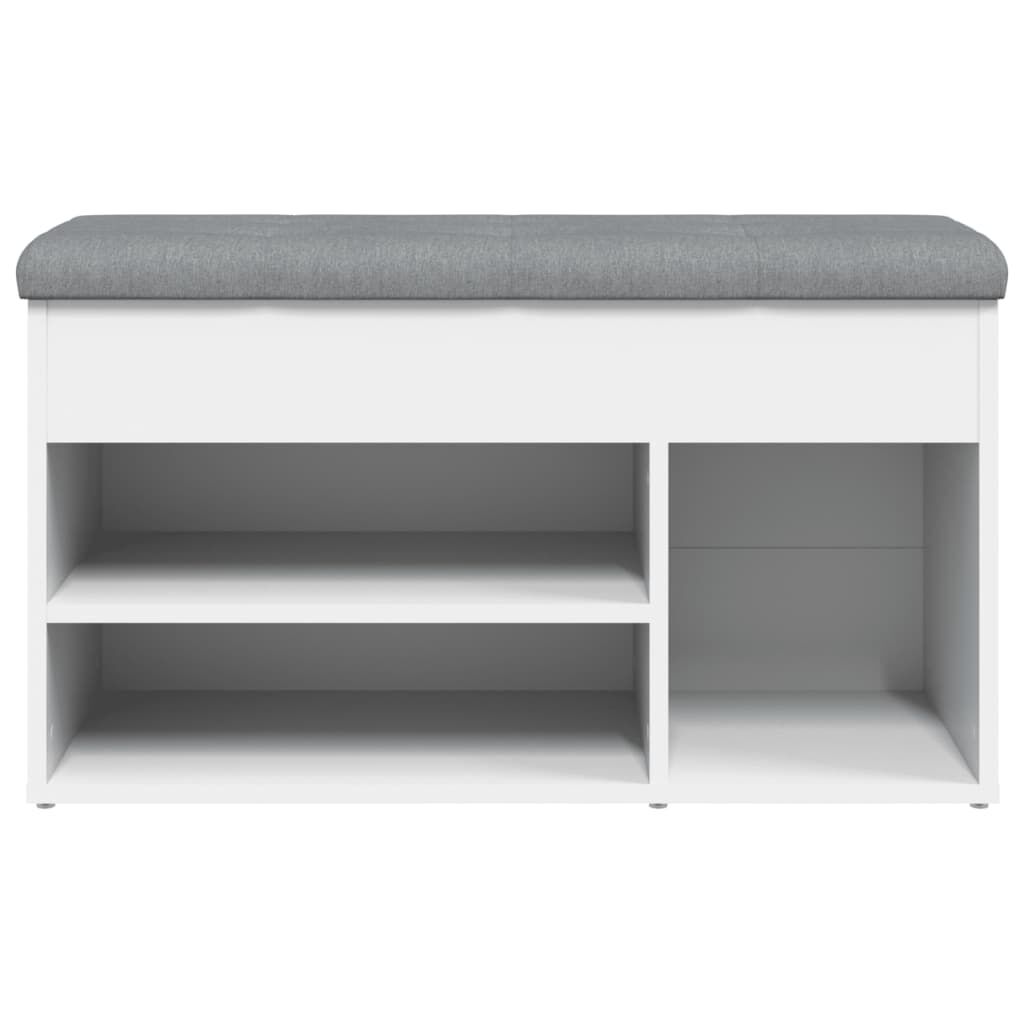 vidaXL Παπουτσοθήκη Λευκή 82 x 32 x 45,5 εκ. από Επεξεργασμένο Ξύλο