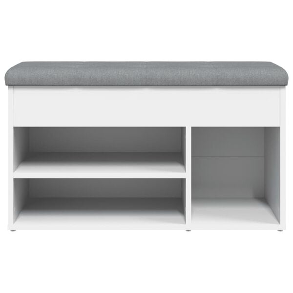 vidaXL Παπουτσοθήκη Λευκή 82 x 32 x 45,5 εκ. από Επεξεργασμένο Ξύλο