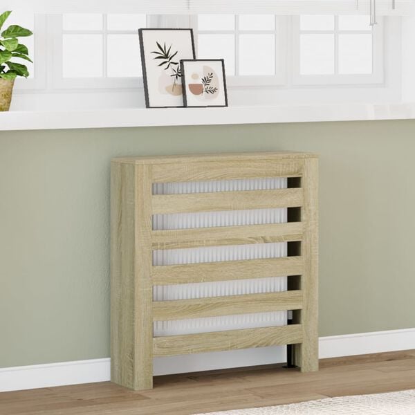 vidaXL Κάλυμμα Καλοριφέρ Sonoma Δρυς 78x20x82 εκ. Επεξεργασμένο Ξύλο