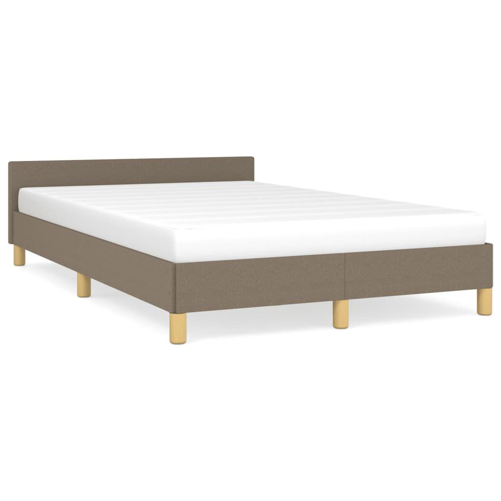 vidaXL Πλαίσιο Κρεβατιού χωρίς στρώμα Taupe 120x190 εκ. Υφασμάτινο