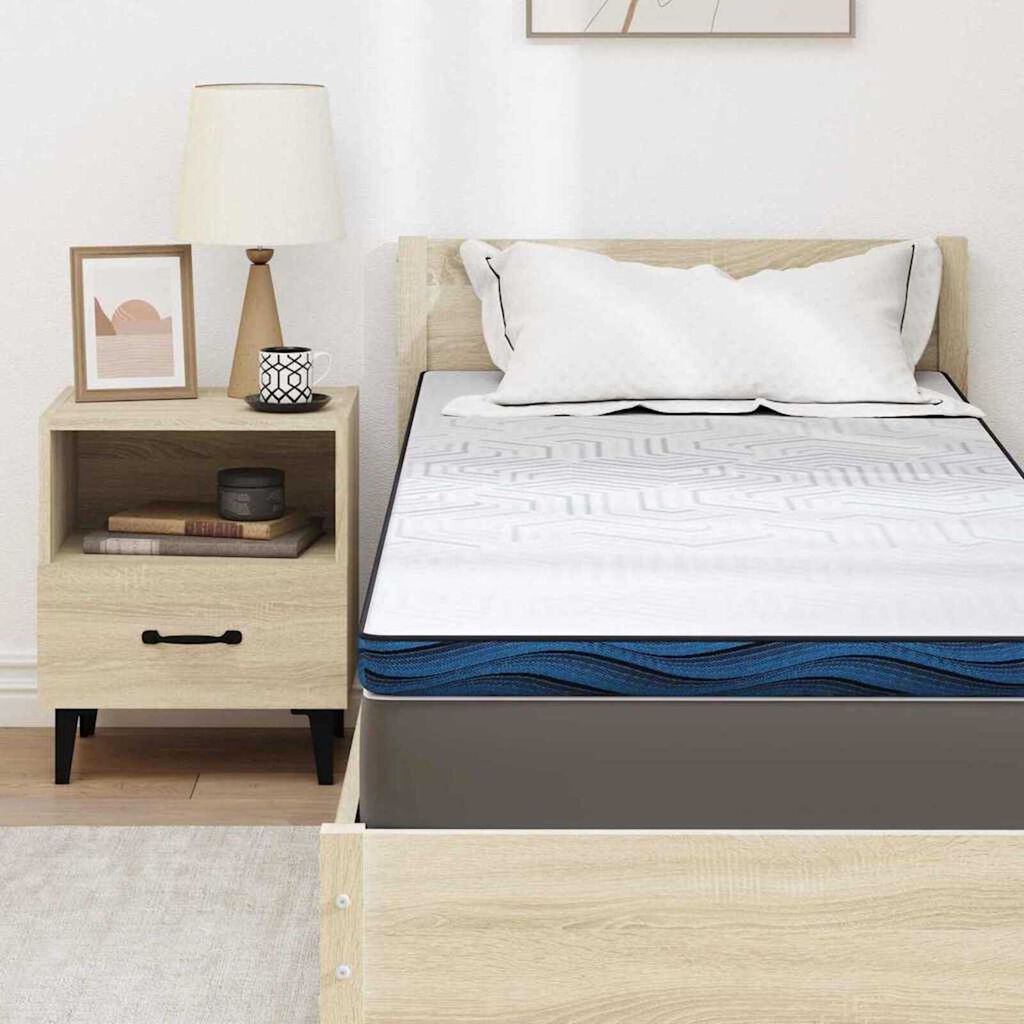 vidaXL Στρώματα Λευκό και μπλε 70 x 200 cm Αφρός μνήμης τζελ