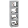 vidaXL Βιβλιοθήκη/Διαχωριστικό Χώρου Γκρι Sonoma 40x30x135 εκ.