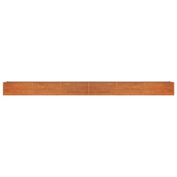 vidaXL Ζαρντινιέρα Σκουριασμένο 600x80x45 εκ. Ατσάλι Σκληρυθέν Αέρα