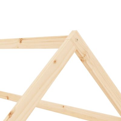 vidaXL Πλαίσιο Κρεβατιού Παιδικό 70 x 140 εκ. Μασίφ Ξύλο Πεύκου