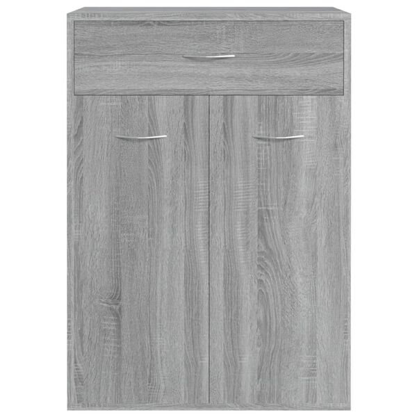 vidaXL Παπουτσοθήκη Γκρι Sonoma 60x35x84 εκ. από Επεξεργασμένο Ξύλο