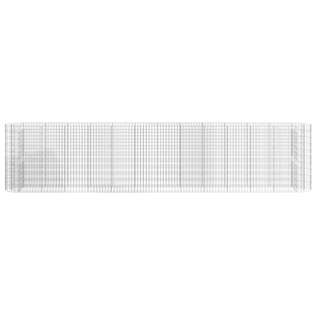 vidaXL Συρματοκιβώτιο-Γλάστρα Υπερυψωμένη 470x50x100 εκ Γαλβαν. Ατσάλι