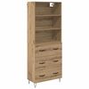 vidaXL Highboard 2 pcs Artisan Oak 69,5 x 34 x 180 &epsilon;&kappa;.