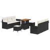 vidaXL &Sigma;&epsilon;&tau; &Kappa;&alpha;&nu;&alpha;&pi;έ &Kappa;ή&pi;&omicron;&upsilon; &mu;&epsilon; &mu;&alpha;&xi;&iota;&lambda;ά&rho;&iota; 9 pcs &Mu;&alpha;ύ&rho;&omicron; &sigma;&upsilon;&nu;&theta;&epsilon;&tau;&iota;&kappa;ό &rho;&alpha;&tau;ά&nu;