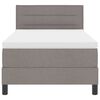 vidaXL Κρεβάτι box spring με στρώμα με στρώμα Taupe 80 x 200 cm ύφασμα