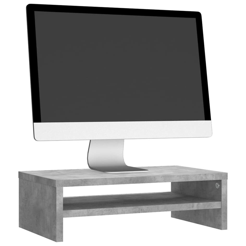 vidaXL Βάση Οθόνης Γκρι του Σκυροδέματος 42x24x13 εκ. από Επεξ. Ξύλο