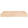 vidaXL Πλαίσιο Κρεβατιού 120 x 190 εκ. από Μασίφ Ξύλο Small Double