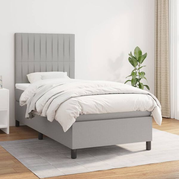 vidaXL &Kappa;&rho;&epsilon;&beta;ά&tau;&iota; Boxspring &mu;&epsilon; &Sigma;&tau;&rho;ώ&mu;&alpha; &Alpha;&nu;&omicron;&iota;&chi;&tau;ό &Gamma;&kappa;&rho;&iota; 80x200 &epsilon;&kappa;. &Upsilon;&phi;&alpha;&sigma;&mu;ά&tau;&iota;&nu;&omicron;