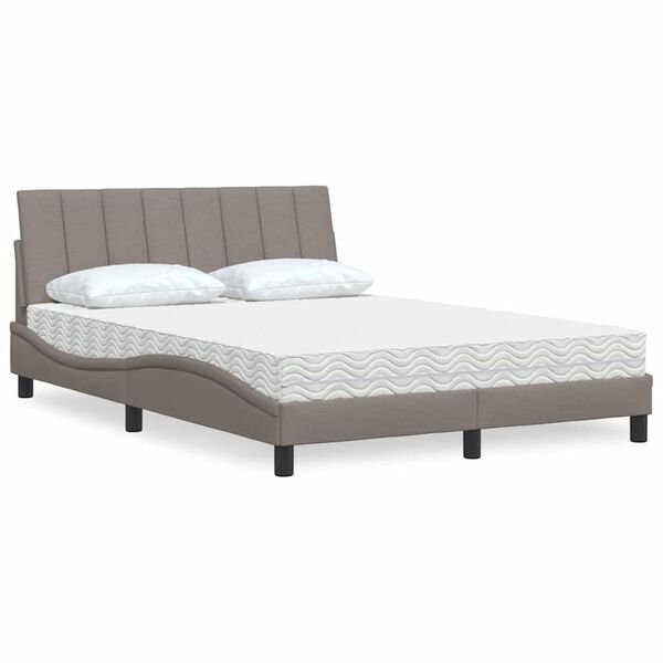 vidaXL &Kappa;&rho;&epsilon;&beta;ά&tau;&iota; &mu;&epsilon; &Sigma;&tau;&rho;ώ&mu;&alpha; Hanko Taupe 120x200 &epsilon;&kappa;. &Upsilon;&phi;&alpha;&sigma;&mu;ά&tau;&iota;&nu;&omicron;