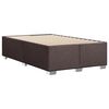 vidaXL Κρεβάτι Boxspring με Στρώμα Σκούρο Καφέ 120x200 εκ. Υφασμάτινο