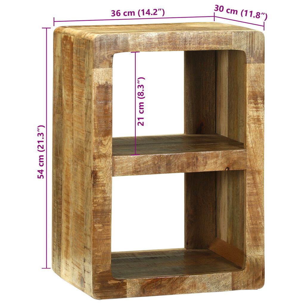 vidaXL Ντουλάπι τηλεόρασης 36x30x54 εκ. Μασίφ ξύλο μάνγκο