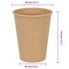 vidaXL Χάρτινα κύπελλα καφέ 1000 τεμάχια 12oz 300ml καφέ