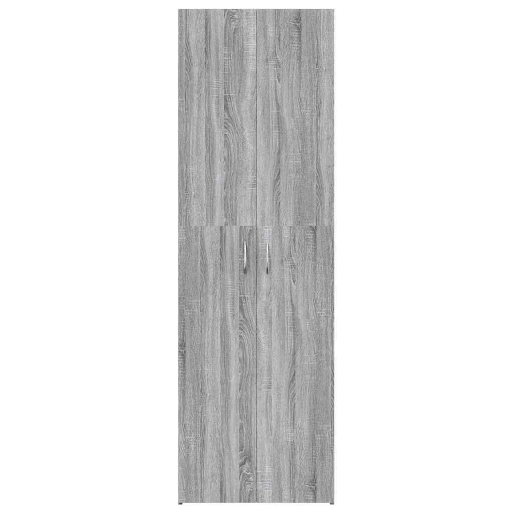 vidaXL Ντουλάπα Γραφείου Γκρι Sonoma 60x32x190 εκ. Επεξεργασμένο Ξύλο