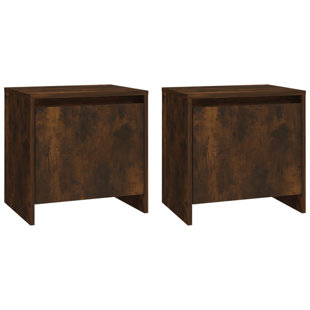 vidaXL Κομοδίνα 2 Τεμ. Καπ. Δρυς 45x34x44,5 εκ. από Επεξεργασμένο Ξύλο