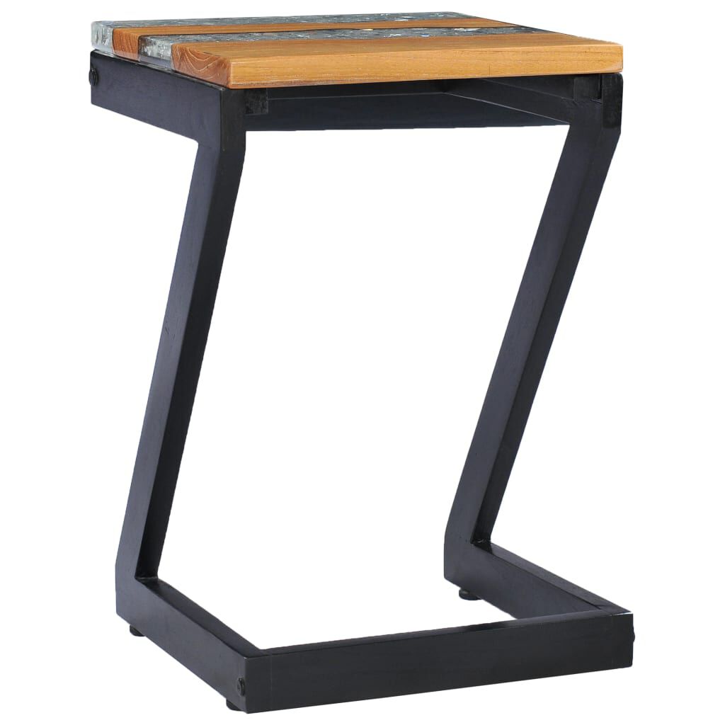 vidaXL Τραπεζάκι Σαλονιού 30x30x50 εκ. Μασίφ Ξύλο Teak και Πολυρητίνη