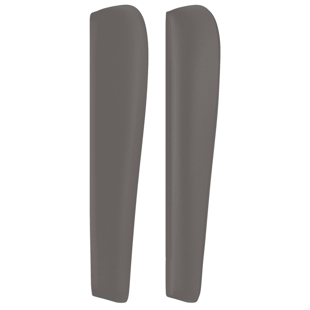 vidaXL Κρεβάτι Boxspring με Στρώμα Γκρι 80 x 200 εκ. Συνθετικό Δέρμα