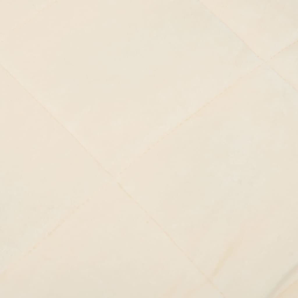 vidaXL Κουβέρτα Βαρύτητας Ανοιχτό Κρεμ 140 x 200 εκ. 10 κ. Υφασμάτινη