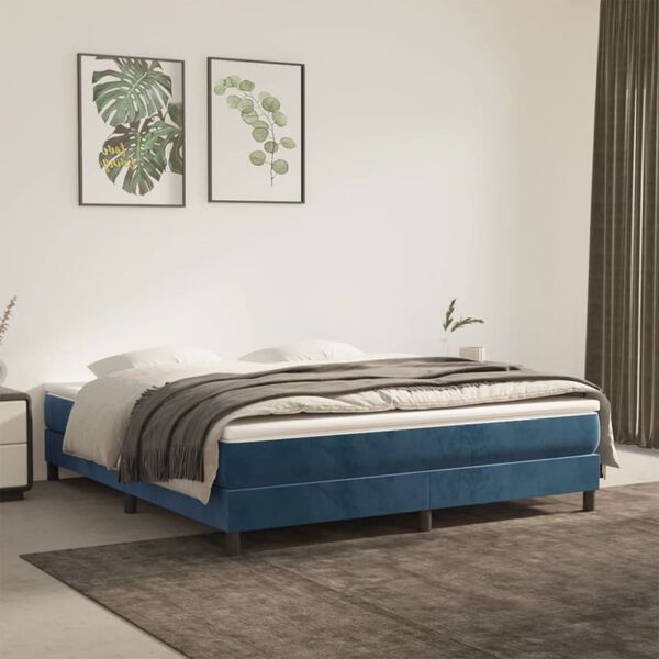 vidaXL &Kappa;&rho;&epsilon;&beta;ά&tau;&iota; Boxspring &mu;&epsilon; &Sigma;&tau;&rho;ώ&mu;&alpha; &Sigma;&kappa;&omicron;ύ&rho;&omicron; &Mu;&pi;&lambda;&epsilon; 160x200 &epsilon;&kappa;. &Beta;&epsilon;&lambda;&omicron;ύ&delta;&iota;&nu;&omicron;