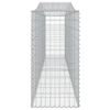 vidaXL Συρματοκιβώτια Τοξωτά 5 τεμ. 400x50x100/120 εκ. Γαλβαν. Ατσάλι