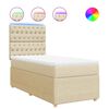 vidaXL &Kappa;&rho;&epsilon;&beta;ά&tau;&iota; Boxspring &mu;&epsilon; &Sigma;&tau;&rho;ώ&mu;&alpha; &Kappa;&rho;&epsilon;&mu; 90x190 &epsilon;&kappa;.&Upsilon;&phi;&alpha;&sigma;&mu;ά&tau;&iota;&nu;&omicron;