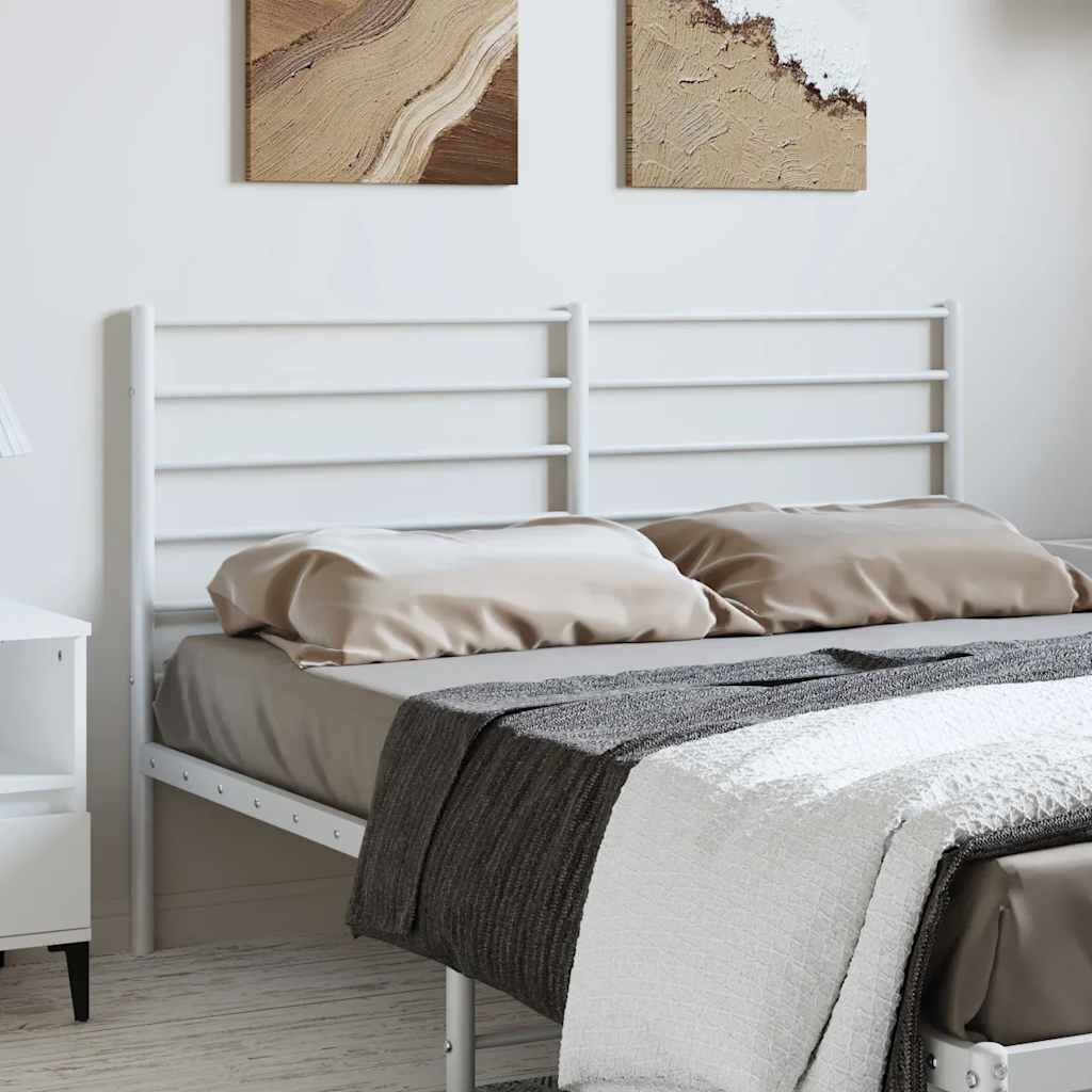 vidaXL Κεφαλάρι Λευκό 150 εκ. Μεταλλικό