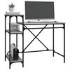 vidaXL Γραφείο με Ράφια Γκρι Sonoma 105x50x90 εκ. Επεξ. Ξύλο/Σίδηρος