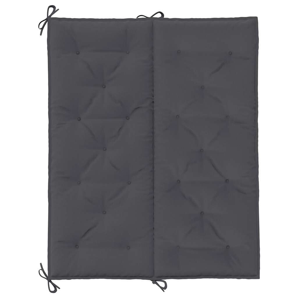 vidaXL Μαξιλάρι Πάγκου Κήπου Ανθρακί 100x(50+50)x7 εκ. Ύφασμα Oxford