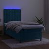 vidaXL &Kappa;&rho;&epsilon;&beta;ά&tau;&iota; Boxspring &mu;&epsilon; &Sigma;&tau;&rho;ώ&mu;&alpha; & LED &Sigma;&kappa;. &Mu;&pi;&lambda;&epsilon; 100x200&epsilon;&kappa;. &Beta;&epsilon;&lambda;&omicron;ύ&delta;&iota;&nu;&omicron;