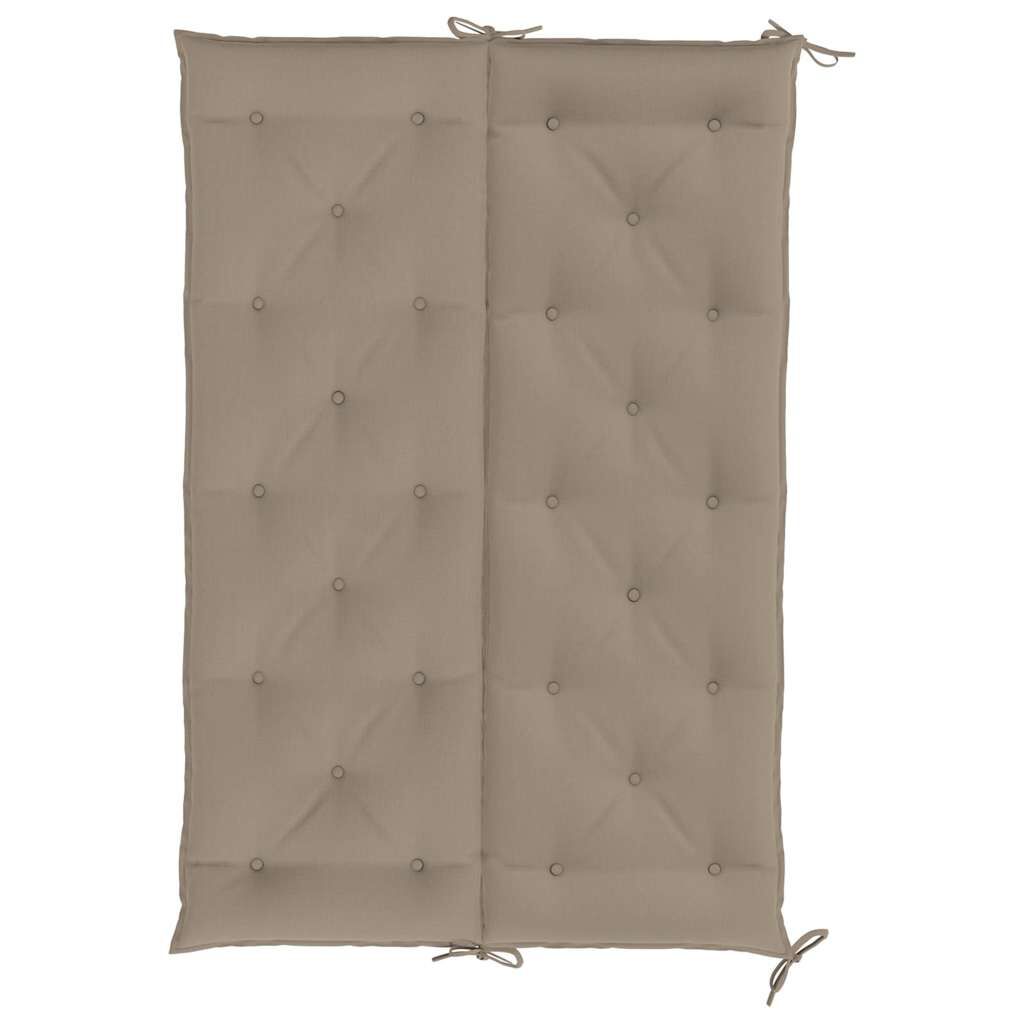 vidaXL Μαξιλάρι Πάγκου Κήπου Taupe 150x(50+50)x7 εκ. Ύφασμα Oxford