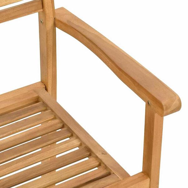 vidaXL Σέτ φαγητού για κήπο 5 pcs Καστανό Μασίφ ξύλο teak