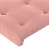vidaXL Κεφαλάρι με Πτερύγια Ροζ 103x16x78/88 εκ. Βελούδινο
