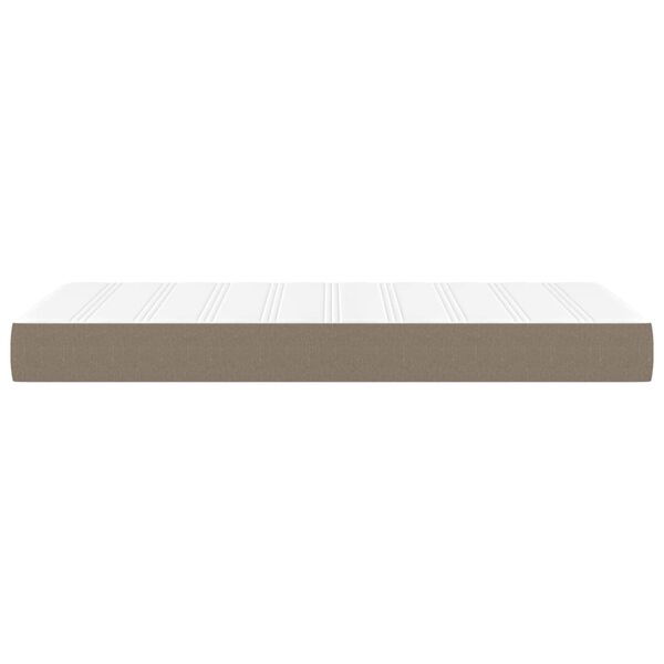 vidaXL Στρώμα με Pocket Springs Taupe 80 x 200 x 20 εκ. Υφασμάτινο