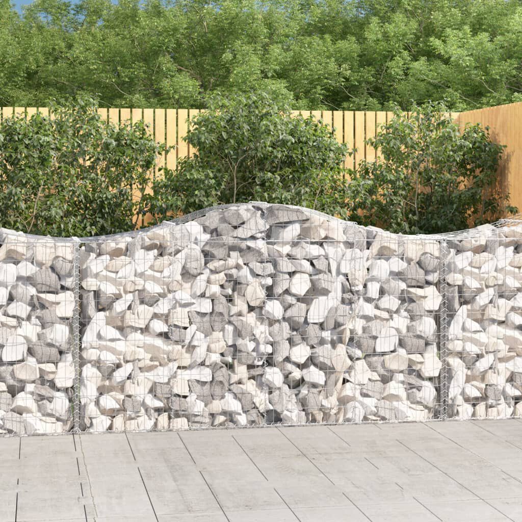 vidaXL Συρματοκιβώτιο Τοξωτό 200x50x100/120εκ. από Γαλβανισμένο Χάλυβα