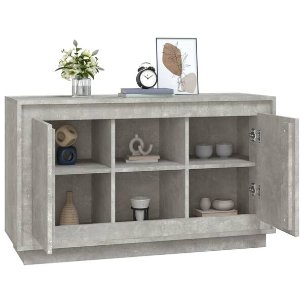 vidaXL Ντουλάπι Γκρι Σκυροδέματος 102x35x60 εκ. Επεξεργασμένο Ξύλο