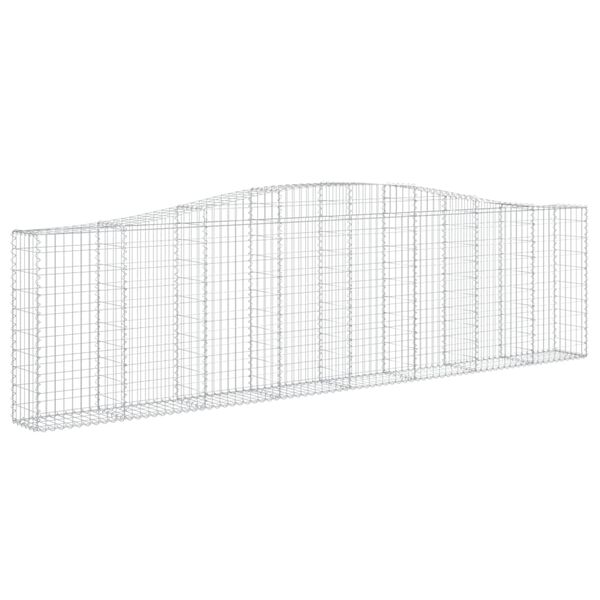 vidaXL Συρματοκιβώτια Τοξωτά 10 τεμ. 400x30x100/120 εκ. Γαλβαν. Ατσάλι