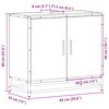 vidaXL ντουλάπι νιπτήρα μπάνιου καφέ δρυς 65x33x60 cm