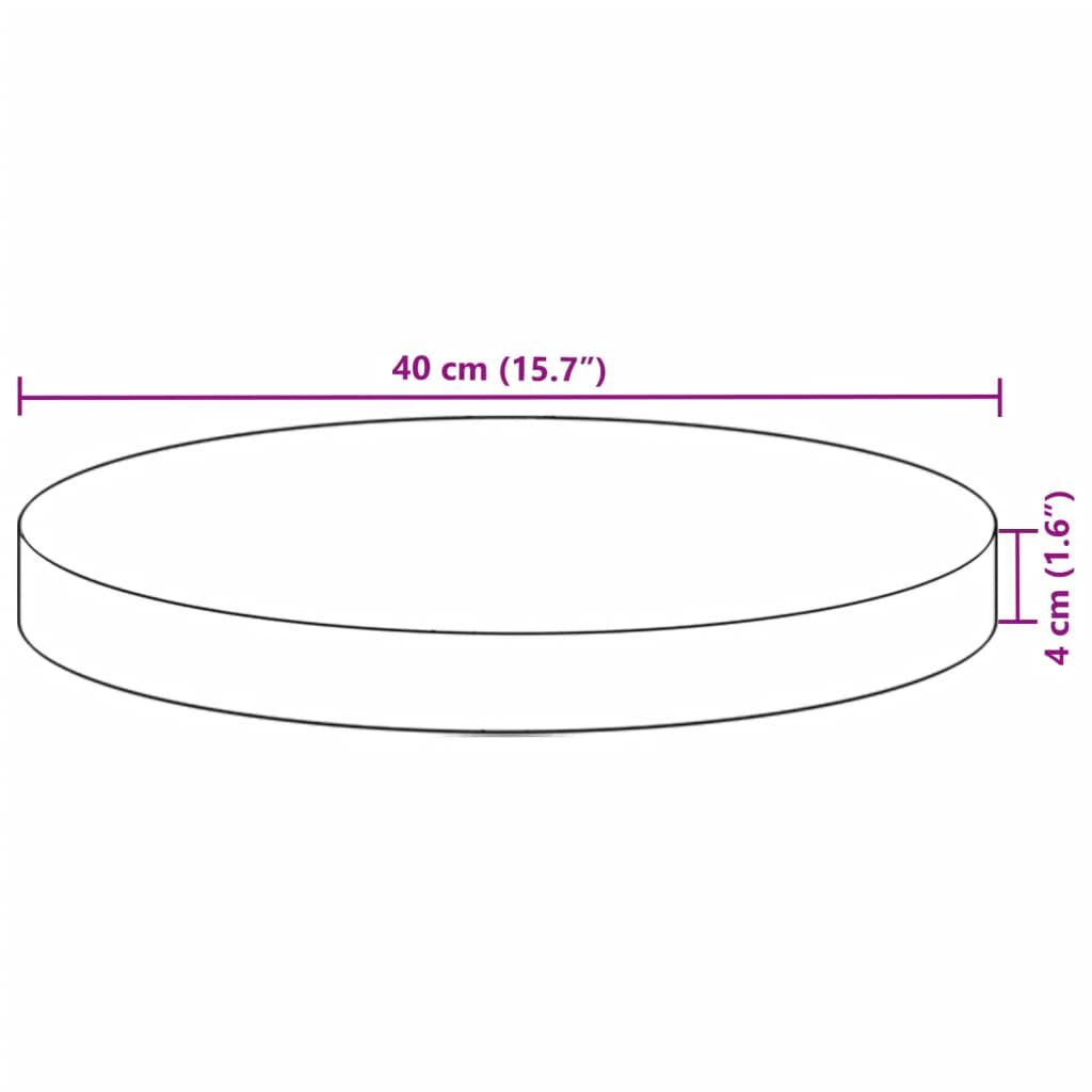 vidaXL Επιφάνεια Τραπεζιού Στρογγυλή Ø40x4 εκ. από Μασίφ Ξύλο Ακακίας
