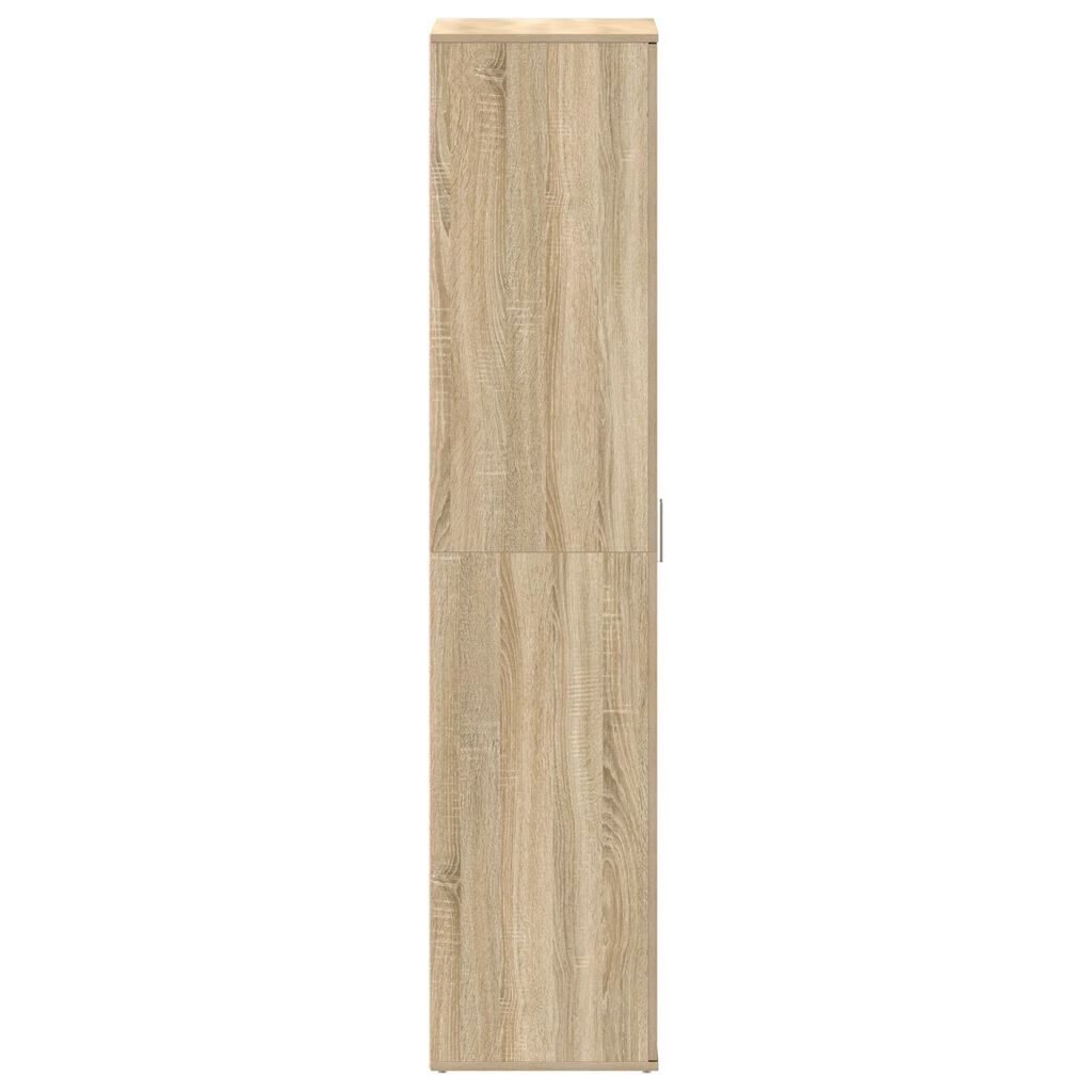 vidaXL Ντουλάπι Παπουτσιών Σονομά Οάκ 80x39x180 εκ Επεξεργασμένο Ξύλο